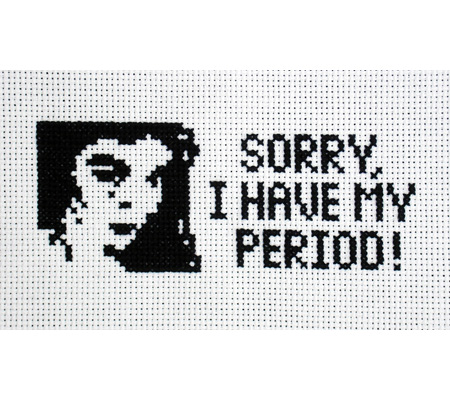 How do you make cross stitch radical? If you spend a minute searching cross 